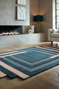 Абстрактен килим Лабиринт Зелен 200X290 cm, Flair Rugs - Img 5