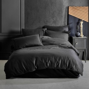 Бельо Stripe Satin V1 Black (Satin Deluxe)