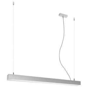 Висяща лампа LED 3000K, Pinne, сив, 90x6x150 см