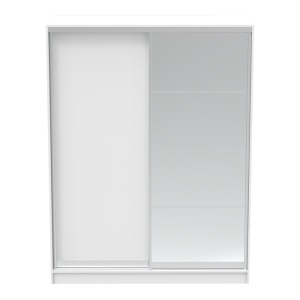Гардероб за спалня с огледало Korredor Pako Pako World White 160x60x220 cm - Img 3