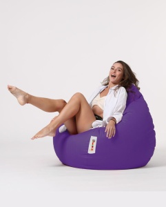 Градински фотьойл с пуф Premium Violet 115x130x39 cm - Img 16