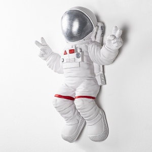 Декоративен аксесоар за стена Yak-001 Astronaut White 35x47x10 cm - Img 8