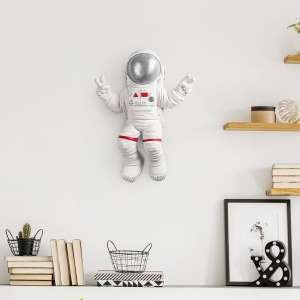 Декоративен аксесоар за стена Yak-001 Astronaut White 35x47x10 cm - Img 5