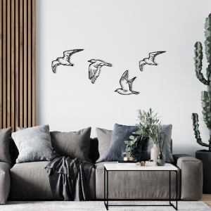 Декоративен метален аксесоар за стена Zevahir Black 100x24 cm - Img 4