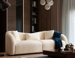 Диван за 3 места Венеция Крем 236x76x91 см