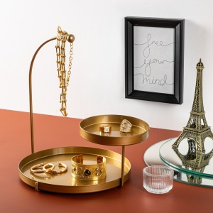 Държач за бижута GED-002 Gold 25x28x21 cm - Img 1