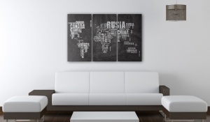 Картина от корк - El Mundo [Карта от корк] 60x40 см - Img 2
