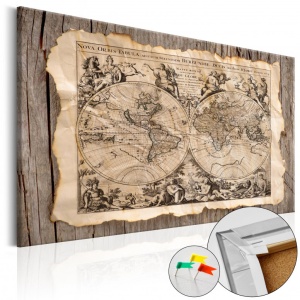 Картина от корк - Map of the Past [Cork Map] 90x60 см