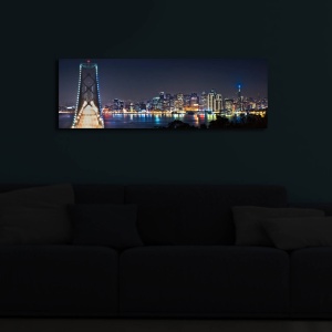 Картина с LED осветление 3090İACT Многоцветна 30x90x3 см - Img 1