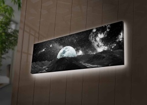 Картина с LED осветление 3090NASA Мултиколор 30x90x3 см