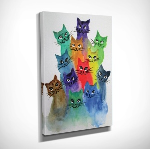 Картина DC166 Многоцветна 30x40x3 см - Img 3