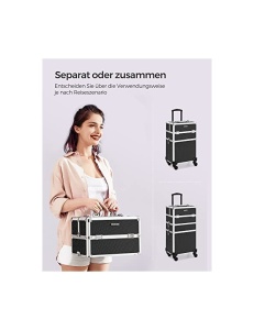 Каручор за професионални козметични продукти, Songmics, 4 в 1, 35 x 25 x 79 см - Img 5