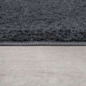 Килим Fluffy пране сив 133X133 см, кръгъл, Flair Rugs - Img 3