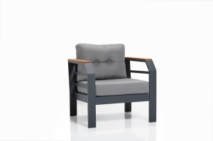 Комплект за градина Assento 211S Сив 67x137x77 см - Img 3