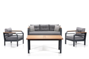 Комплект за градина Assento 311M Сив 67x197x77 см