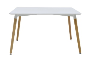 Комплект от 5 части маса и столове Natali Gaston white natural white 120x80x76 cm - Img 5