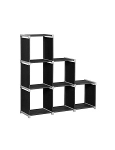 Комплект 6 кубчета за съхранение, Songmics, LSN63H, Черен, 11 x 41 x 41 см - Img 2