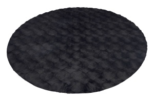 Кръгъл килим Diamond Cut Antracit 120x120 см - Img 2