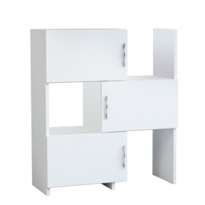 Многофункционален шкаф Анна бял 65x89.8x31.5 см - Img 6