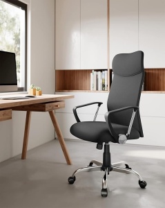 Офис стол Songmics Black 59x58x114.7-122.7 cm - Img 3