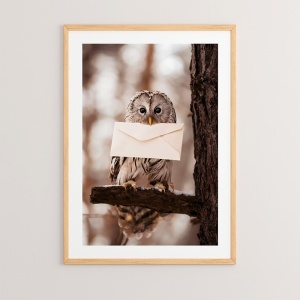 Платно за стена Owlyne Multicolour 33x1.5x48 cm