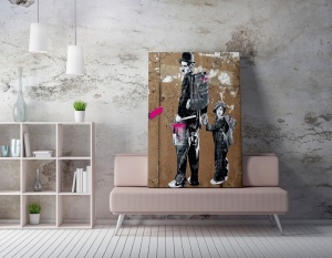 Платно за стена WY57 Multicolour 70x100 cm - Img 2