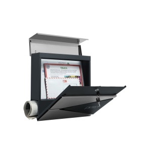 Пощенска кутия Songmics сива 37x10.5x37 см - Img 2