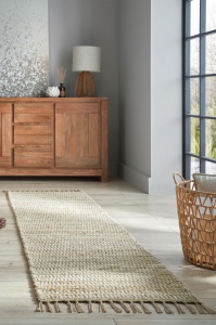 Пътека Levi от естествен юта 60X230 см, Flair Rugs - Img 1