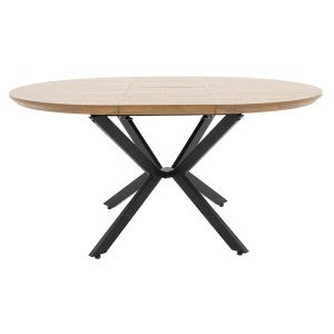 Разтегателна маса Лидия MDF в цвят орех - черен 120 - 160x120x79см - Img 5
