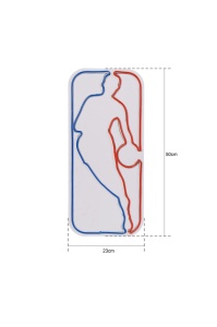 Светеща LED декорация за стена The Logo Jerry West Многоцветна 23x50x2 см - Img 7