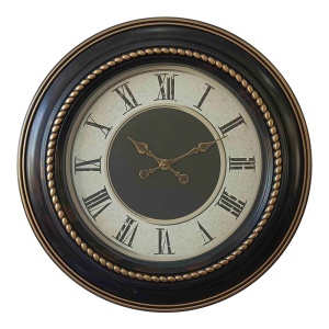 Стенен часовник Retta Pako Pako World Black 60.8x60.8x5.6 cm