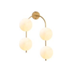 Стенна аплика Jewel Златен 40x26x62 см - Img 6