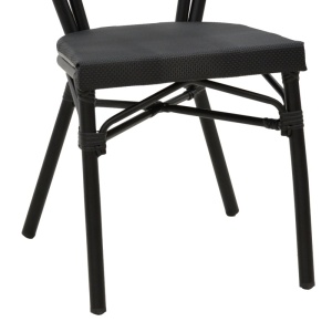 Стол за градина Nacia Черен 45x59x85 см - Img 8