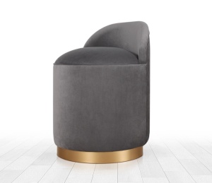 Табуретка Довър тъмен сив 50x45x70 см - Img 2