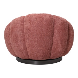 Фотьойл с табуретка за крака Nester boucle Nester poucle Mar putred 98x97x69 cm - Img 4