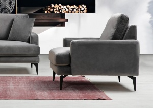 Фотьойл Papira Anthracite 80x90x88 cm - Img 1