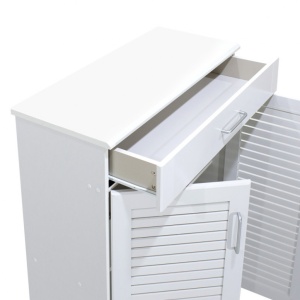 Шкаф за обувки Sante 20 чифта бял 80x37x123 см - Img 6