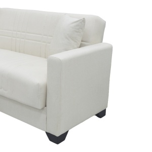 Coltar extensibil reversibil, Stashio, Crem, 202x143x84 cm - Img 8