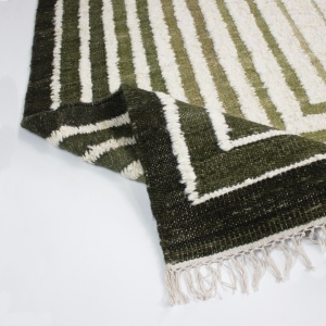 Covor Boucle Wool Frame Verde 200x300 cm - Img 2