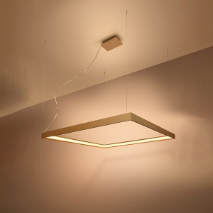 LED полилей 3000K, Nelya, златист, 80x80x150 см - Img 4