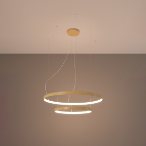 LED полилей 3000K, Rio 55x78, златист, 78x78x150 см - Img 3
