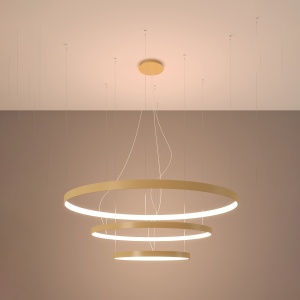 LED полилей 3000K, Rio 55x78x110, златист, 110x110x150 см - Img 3
