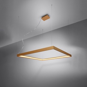 LED полилей 4000K, Nelya, златист, 80x80x150 см - Img 4