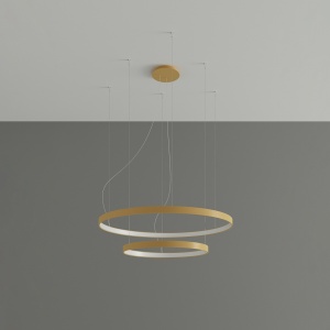 LED полилей 4000K, Rio 55x78, златист, 78x78x150 см - Img 2