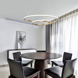 LED полилей Rexon Златист 49x49x12 см - Img 2