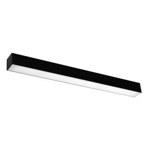 LED стенна аплика 3000K, Pinne, черен, 67x6x6 см