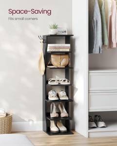 Pantofar Vasagle Black 26.4x30x110.4 cm - Img 3
