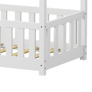 Pat montessori, Bambie, Pako, Alb 77x145x136 cm - Img 6