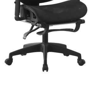 Scaun de birou cu suport picioare, Corus, Pako, Negru 62x69x135 cm - Img 7