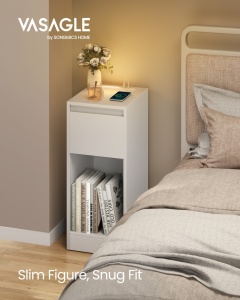 Vasagle White 25x30x59,5 cm